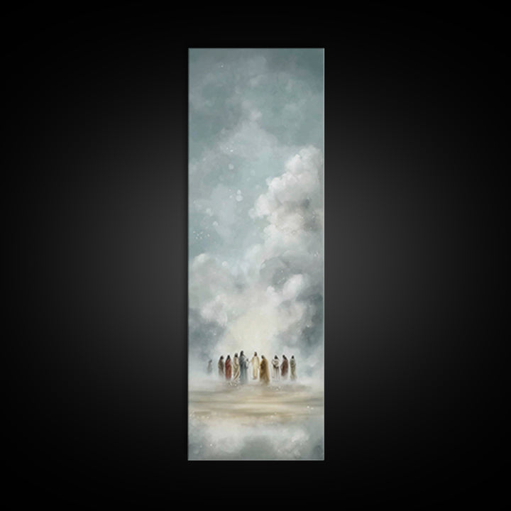 Clouds Of Wonder – Framed Canvas Print – Skinny Art – Christian Art Canvas – Christian Wall Art – Jesus Painting – Christmas Art