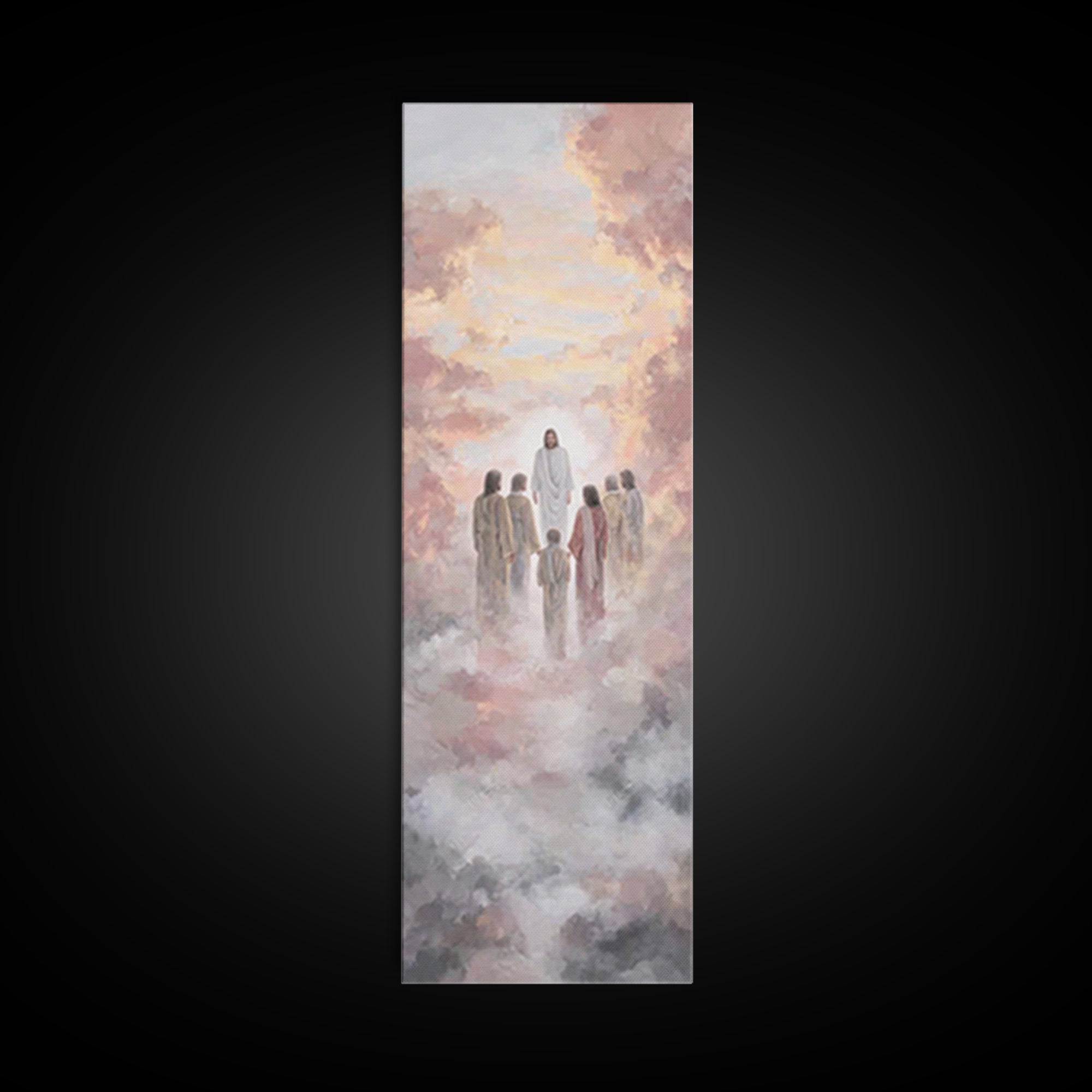 Celestial Disciples – Framed Canvas Print – Skinny Art – Christian Art Canvas – Christian Wall Art – Jesus Painting – Christian Christmas A