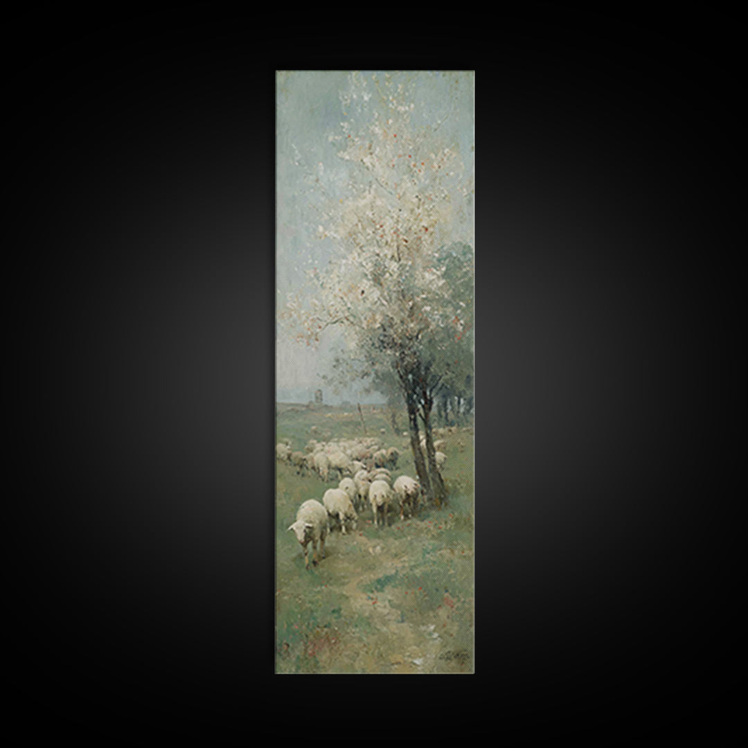 Fields Of Covenant – Framed Canvas Print – Christian Art Canvas – Christian Art – Christian Wall Art – Jesus Painting – Narrow Art