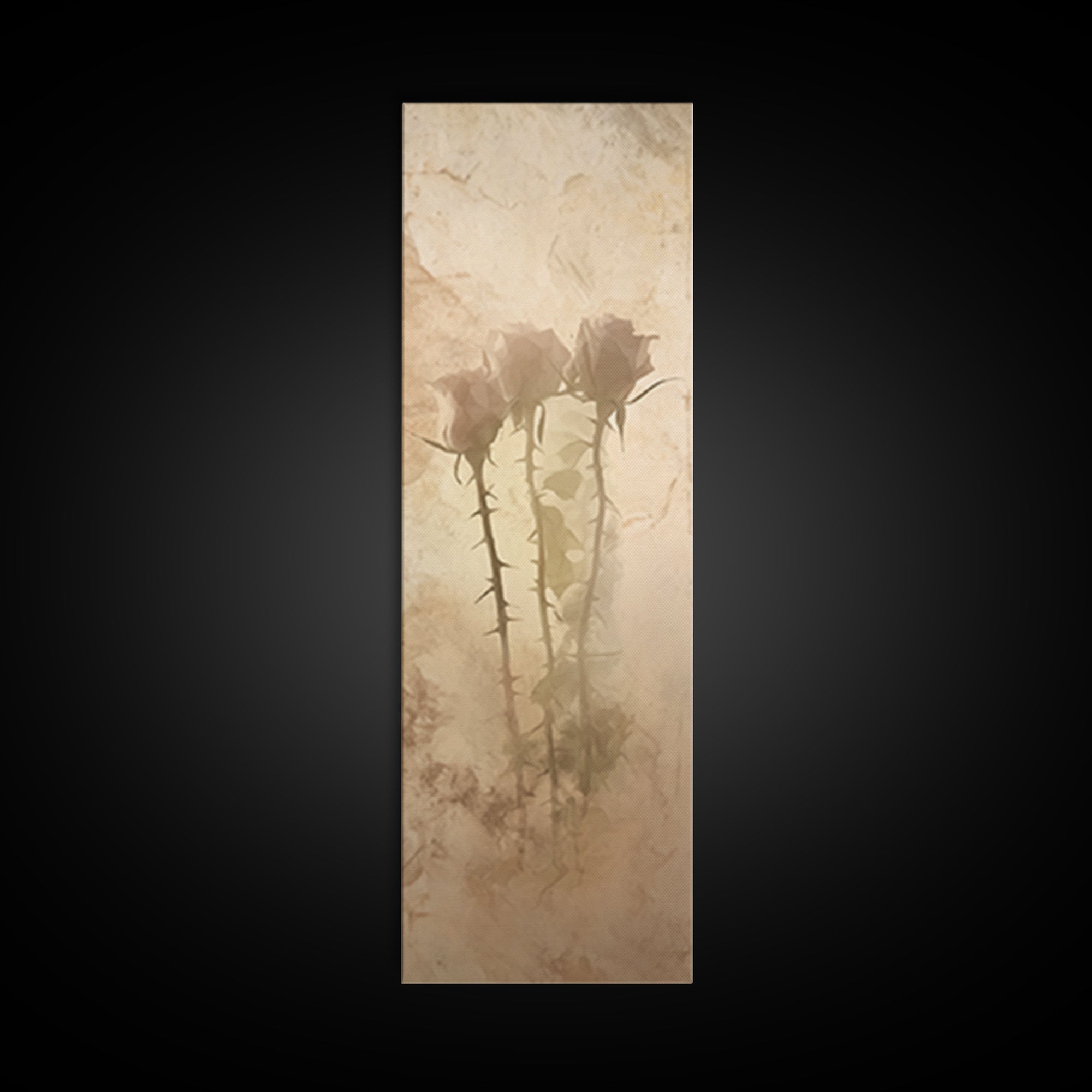 Thorns Of Mercy | Framed Canvas Print | Skinny Art | Christian Art Canvas | Christian Wall Art | Subtle Christian Art | Modern Christian Ar
