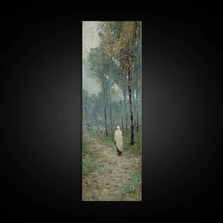 Stillness Of Eden - Framed Canvas Print - Christian Art Canvas - Jesus Painting - Narrow Art - Christian Wall Art
