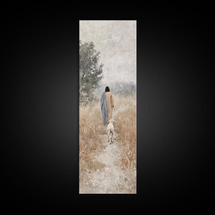 Dawn Of Promise | Framed Canvas Print | Skinny Art | Christian Art Canvas | Christian Wall Art | Jesus Painting | Christmas Art