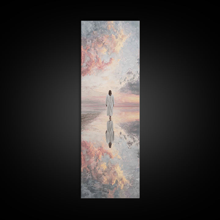 Shepherd’s Comfort – Framed Canvas Print – Skinny Art – Christian Art Canvas – Jesus Painting – Christian Wall Art – Christmas Art