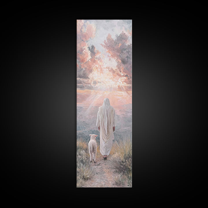 Radiant Morning Shelter - Framed Canvas Print - Narrow Art - Christian Art Canvas - Christian Painting - Jesus Painting
