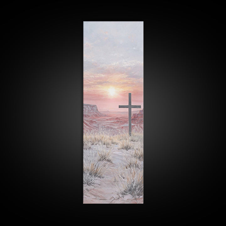 Sunrise Of Grace – Framed Canvas Print – Skinny Art – Christian Wall Art – Christian Art Canvas – Christian Decoration – Abstract Christian