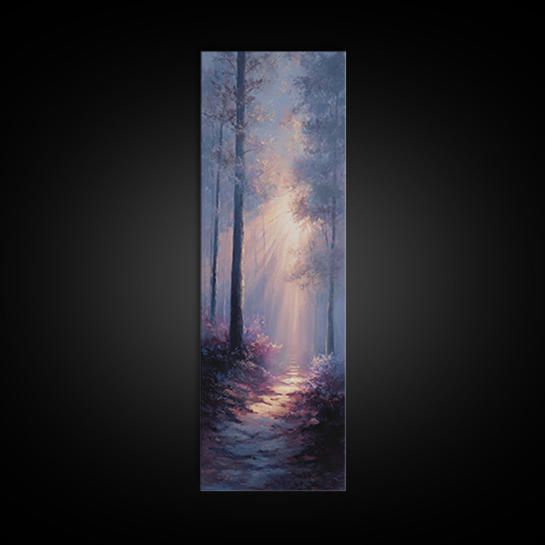 Forest Of Glory – Framed Canvas Print – Tall Narrow Wall Art – Christian Painting – Christian Art – Christian Art Canvas – Christian Wall A