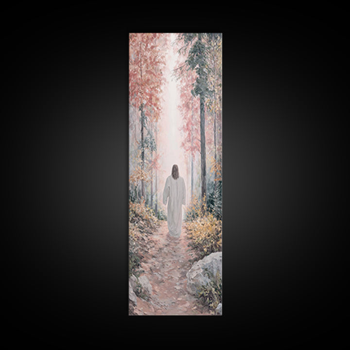 Walk Of Grace, Framed Canvas Print, Skinny Art, Christian Art Canvas, Christian Wall Art, Christian Painting, Christian Gift Ideas