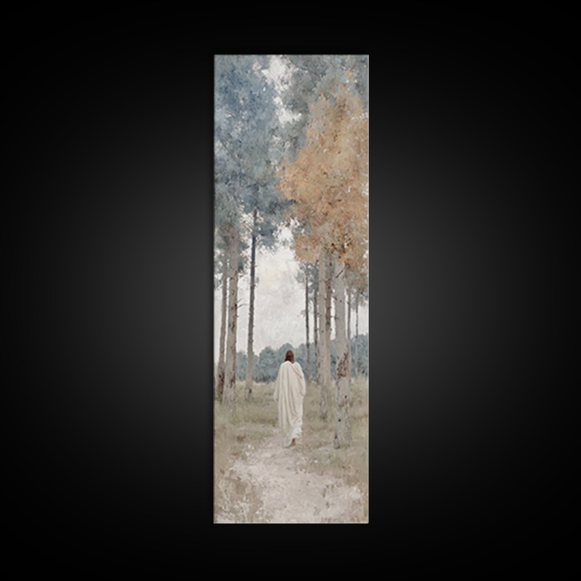 Morning Hope Way | Framed Canvas Print | Skinny Art | Christian Wall Art | Christian Painting | Christian Art Canvas | Christian Gift