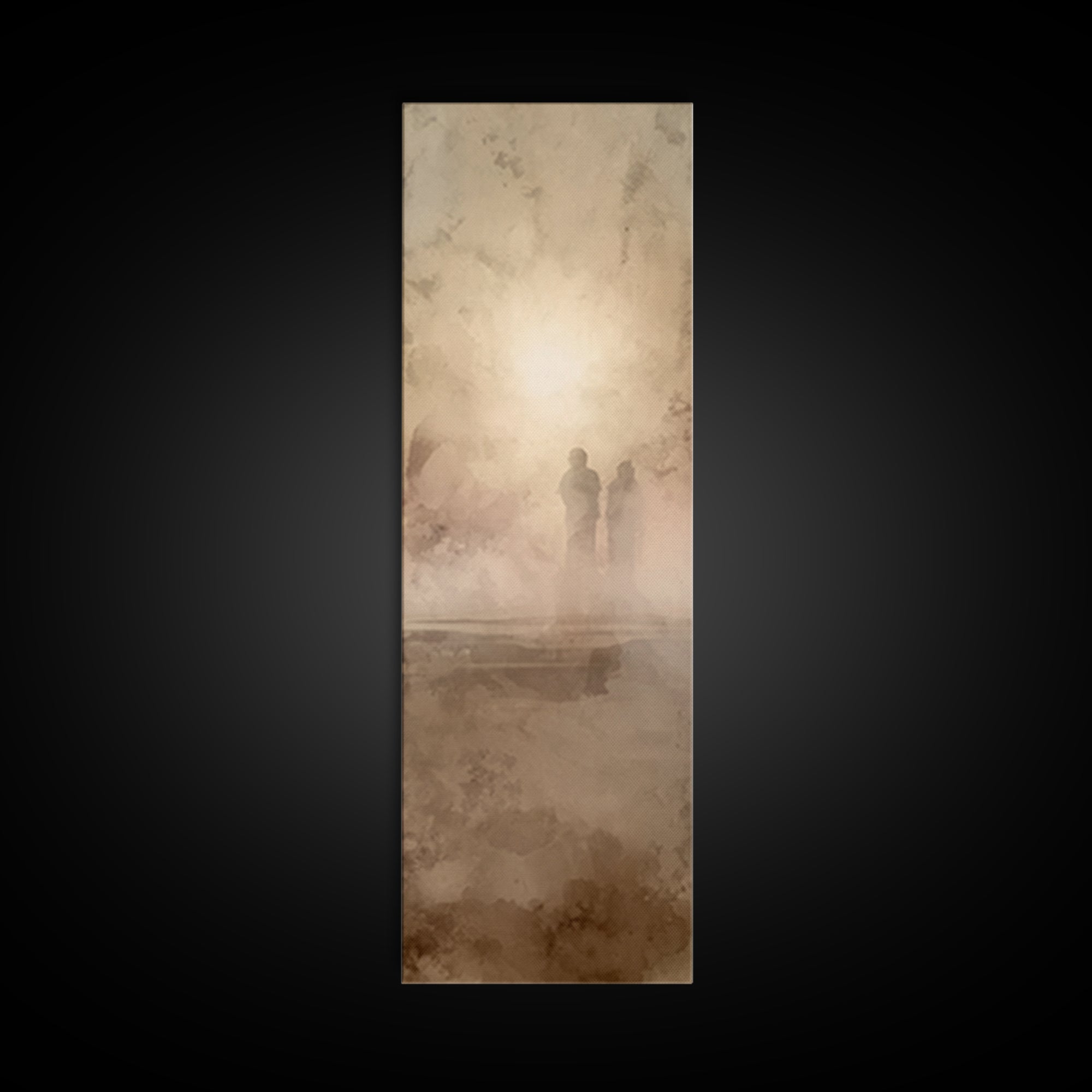 Sacred Horizon | Framed Canvas Print | Christian Wall Art | Tall Skinny Art Print | Christian Art Canvas | Christmas Art