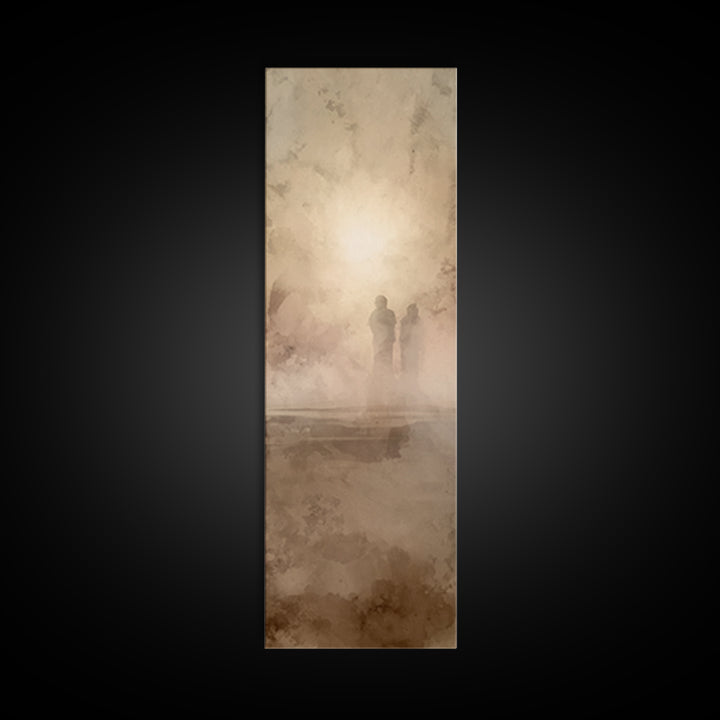 Sacred Horizon | Framed Canvas Print | Christian Wall Art | Tall Skinny Art Print | Christian Art Canvas | Christmas Art