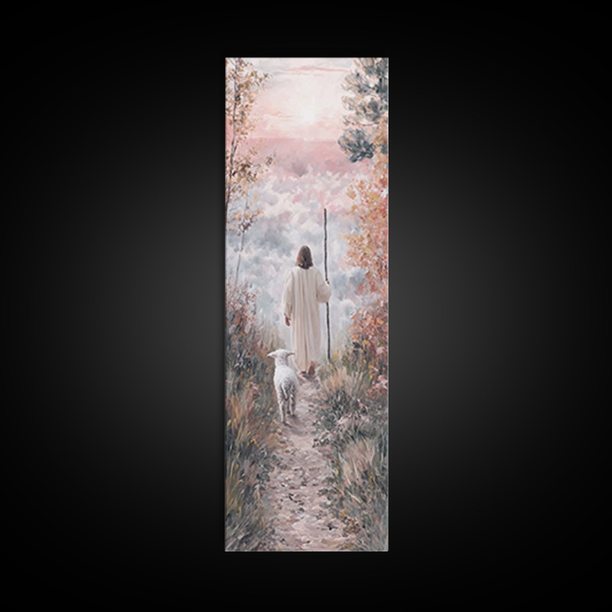 Morning Of Hope | Framed Canvas Print | Skinny Art | Christian Art Print | Jesus Canvas Art | Christian Painting | Christmas Wall Art