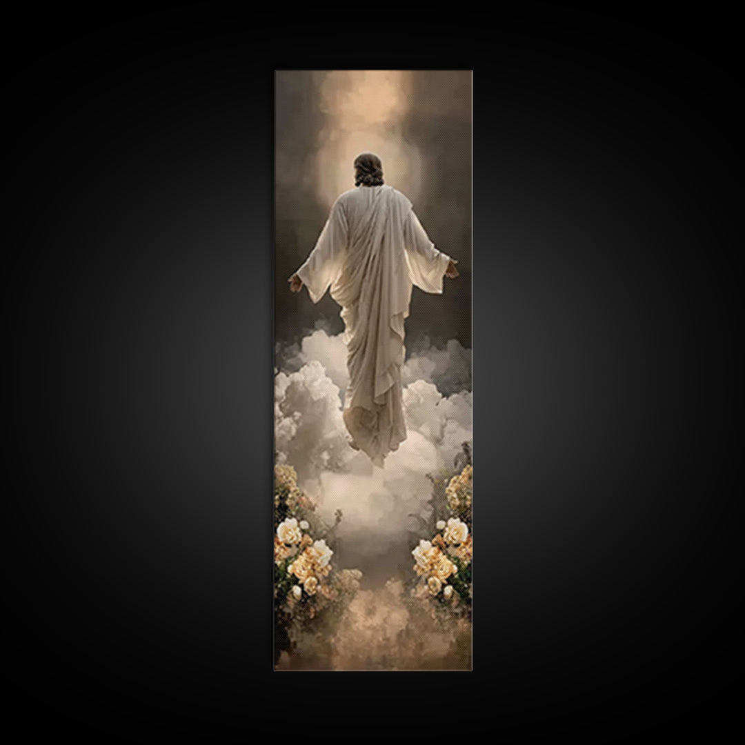 Rising Glory | Framed Canvas Print | Skinny Art | Jesus Painting | Christian Wall Art | Christian Art Canvas | Modern Christian Art