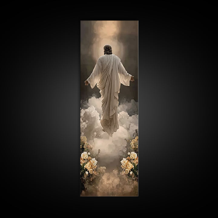 Rising Glory | Framed Canvas Print | Skinny Art | Jesus Painting | Christian Wall Art | Christian Art Canvas | Modern Christian Art