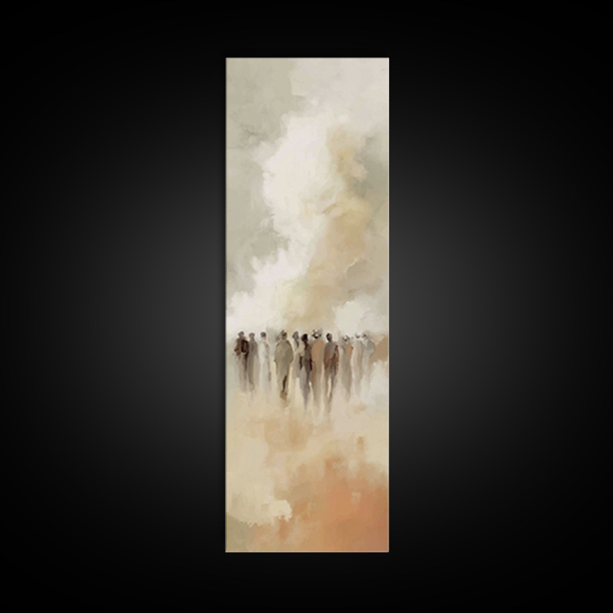 Cloudborn Gathering – Framed Canvas Print – Tall Narrow Wall Art – Christian Wall Art – Christian Art Canvas – Christian Painting – Christi