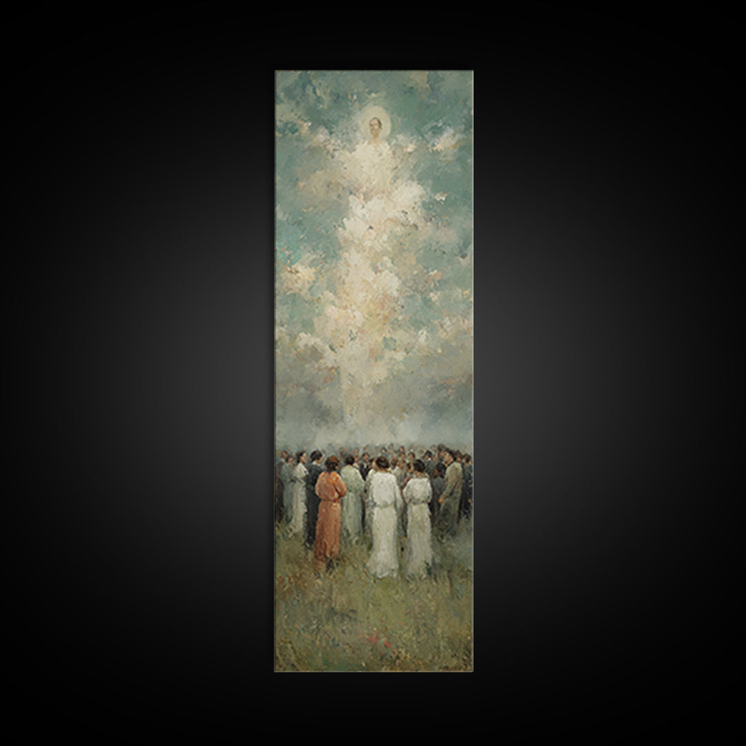 Gathered In Light – Framed Canvas Print – Narrow Art – Christian Wall Art – Christian Art – Christian Art Canvas – Christian Painting – Chr