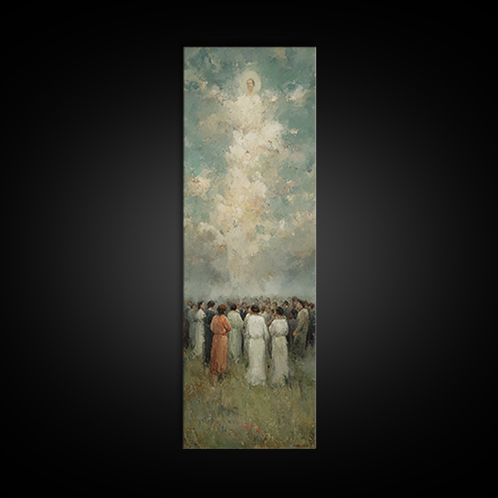 Gathered In Light – Framed Canvas Print – Narrow Art – Christian Wall Art – Christian Art – Christian Art Canvas – Christian Painting – Chr