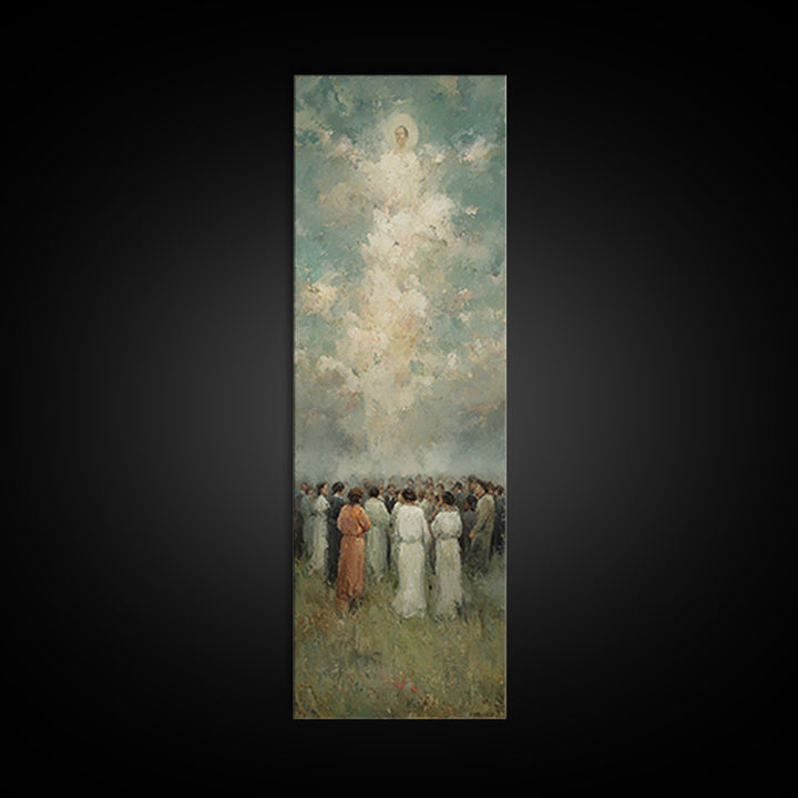 Gathered In Light – Framed Canvas Print – Narrow Art – Christian Wall Art – Christian Art – Christian Art Canvas – Christian Painting – Chr