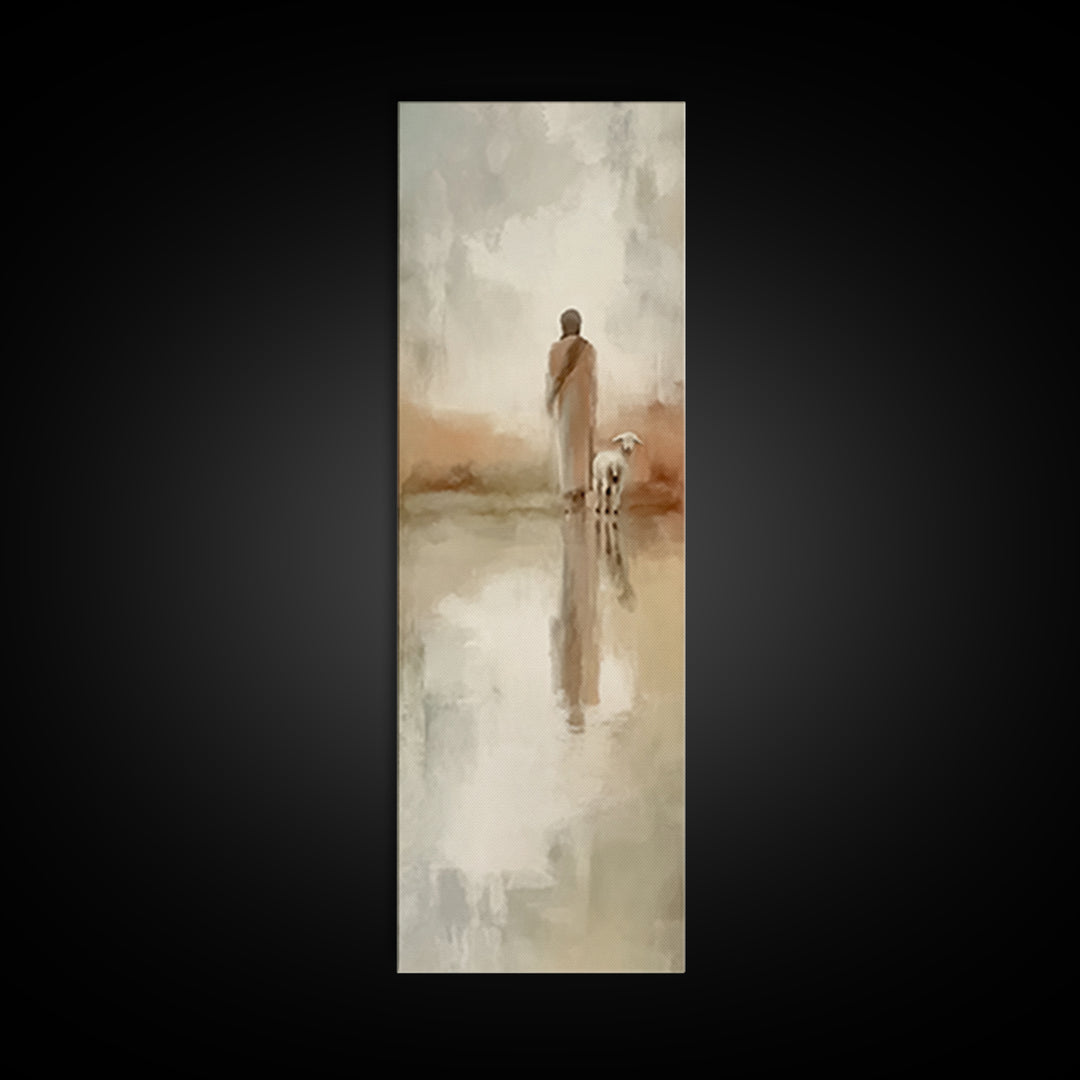 Dawn Of Grace – Framed Canvas Print – Christian Art Canvas – Christian Painting – Jesus Painting – Tall Narrow Wall Art – Christian Christm