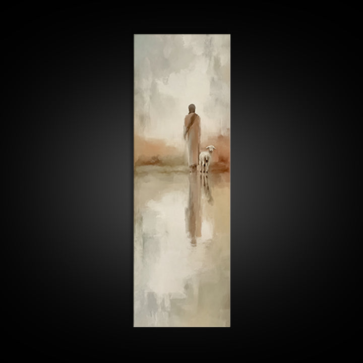 Dawn Of Grace – Framed Canvas Print – Christian Art Canvas – Christian Painting – Jesus Painting – Tall Narrow Wall Art – Christian Christm