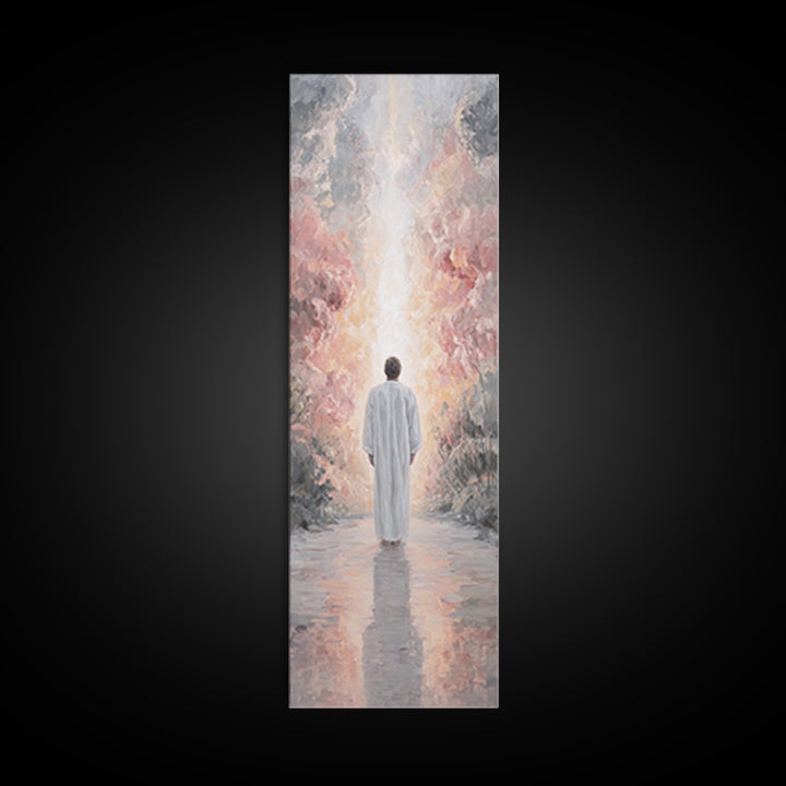 Heavenward Dawn, Framed Canvas Print, Christian Art Canvas, Christian Wall Art, Skinny Art, Modern Christian Art, Christian Gift