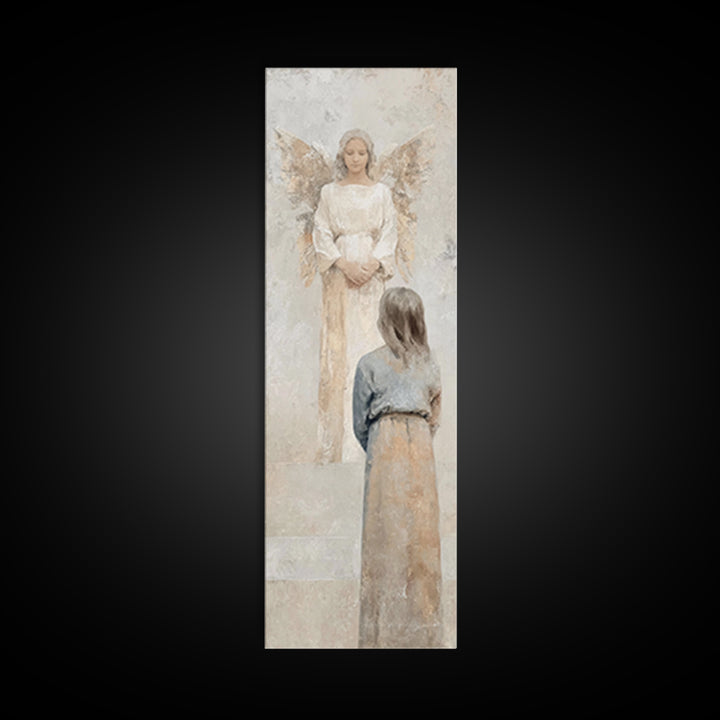 Holy Light | Framed Canvas Print | Skinny Art | Christian Art Canvas | Christian Wall Art | Christmas Art | Jesus Painting | Christian Deco