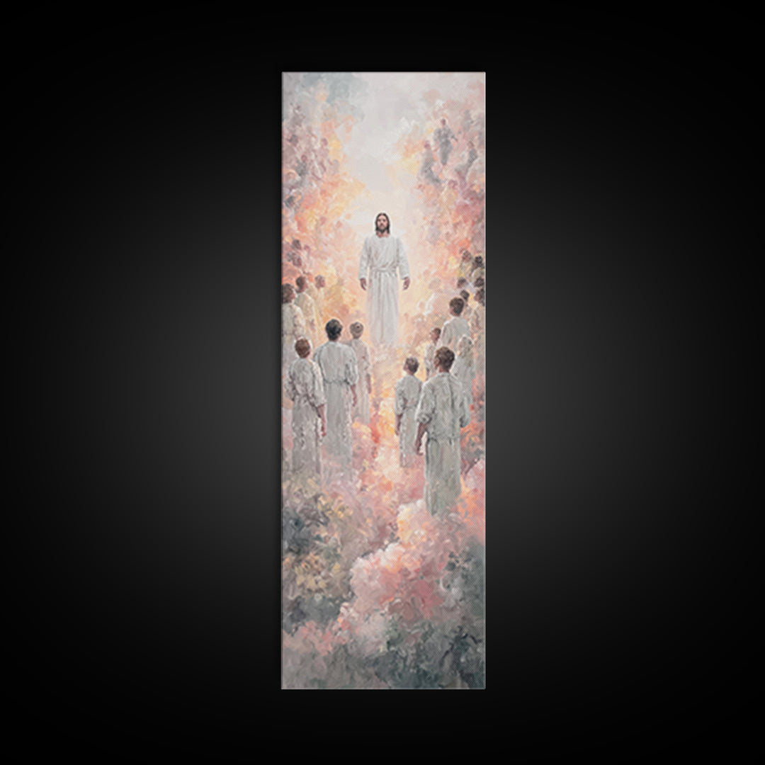 Radiant Pathway – Framed Canvas Print – Narrow Art – Christian Art Canvas – Christian Wall Art – Jesus Painting – Christian Art