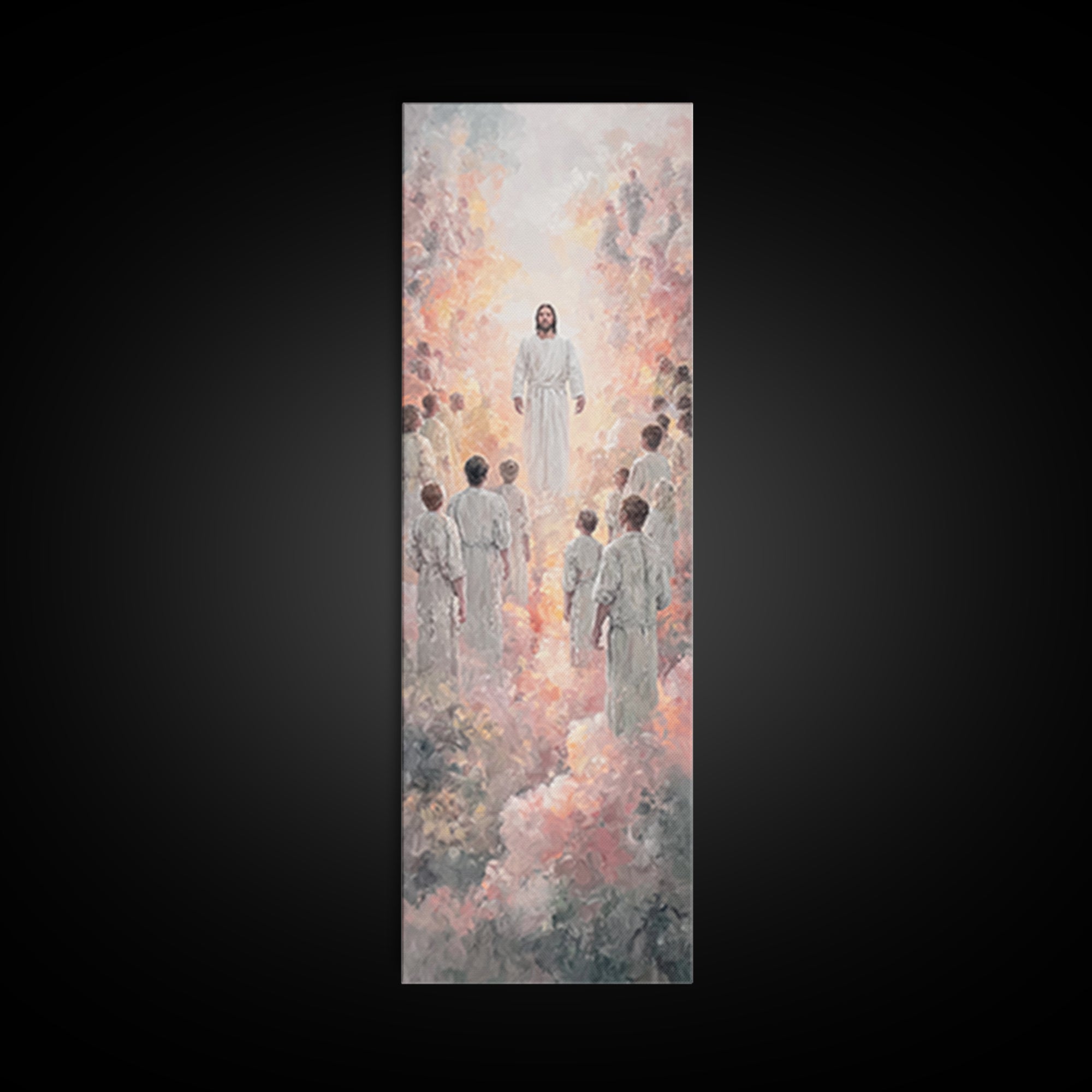 Radiant Pathway – Framed Canvas Print – Narrow Art – Christian Art Canvas – Christian Wall Art – Jesus Painting – Christian Art
