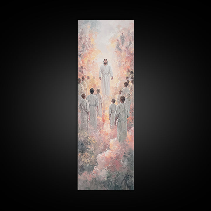 Radiant Pathway – Framed Canvas Print – Narrow Art – Christian Art Canvas – Christian Wall Art – Jesus Painting – Christian Art