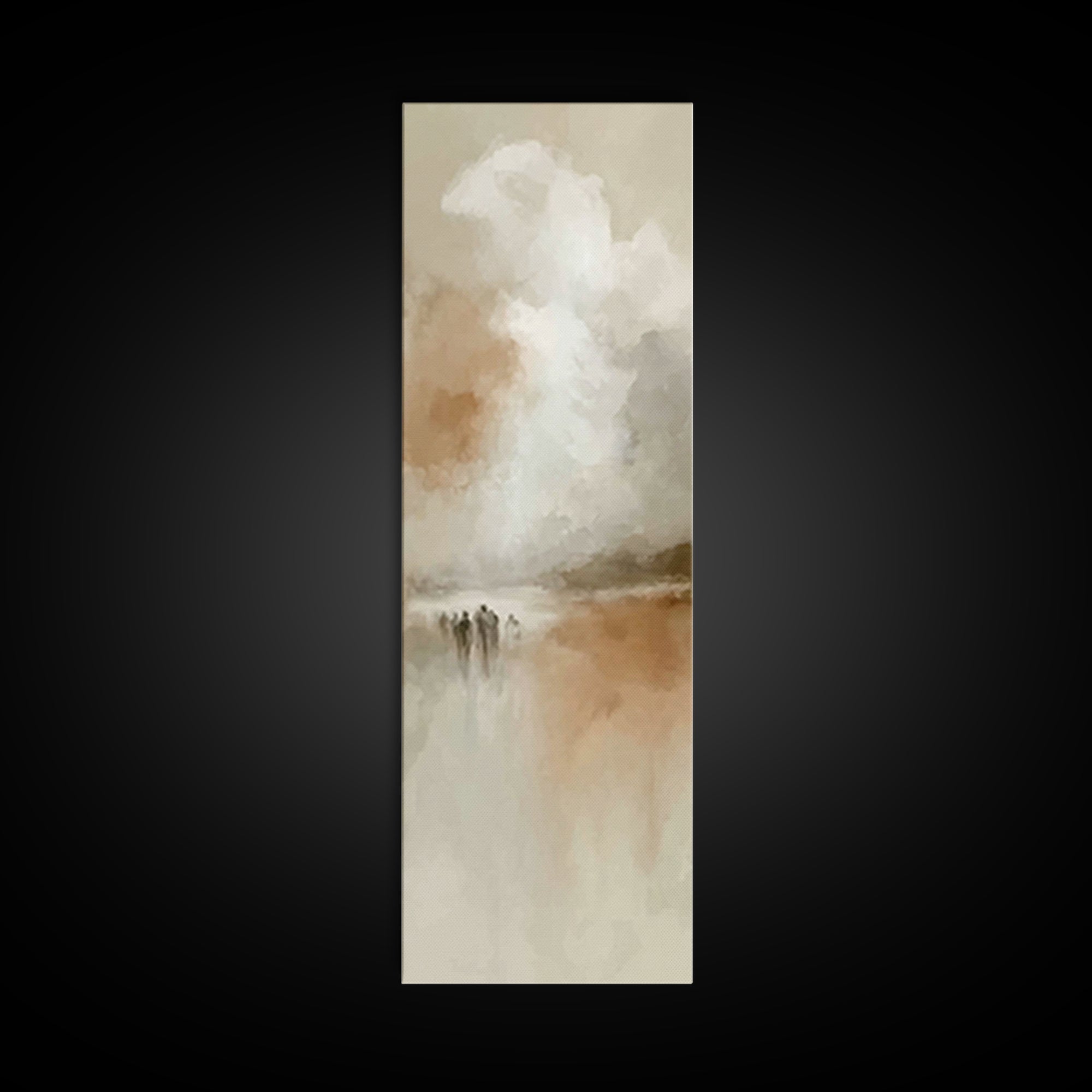 Wandering Disciples – Framed Canvas Print – Tall Skinny Art Print – Christian Art – Christian Art Canvas – Christian Wall Art – Minimalist