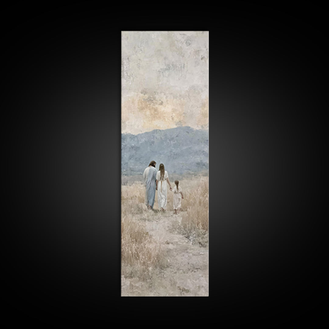 Fields Of Grace – Framed Canvas Print – Christian Art – Christian Painting – Christian Art Canvas – Skinny Art – Christian Christmas Art