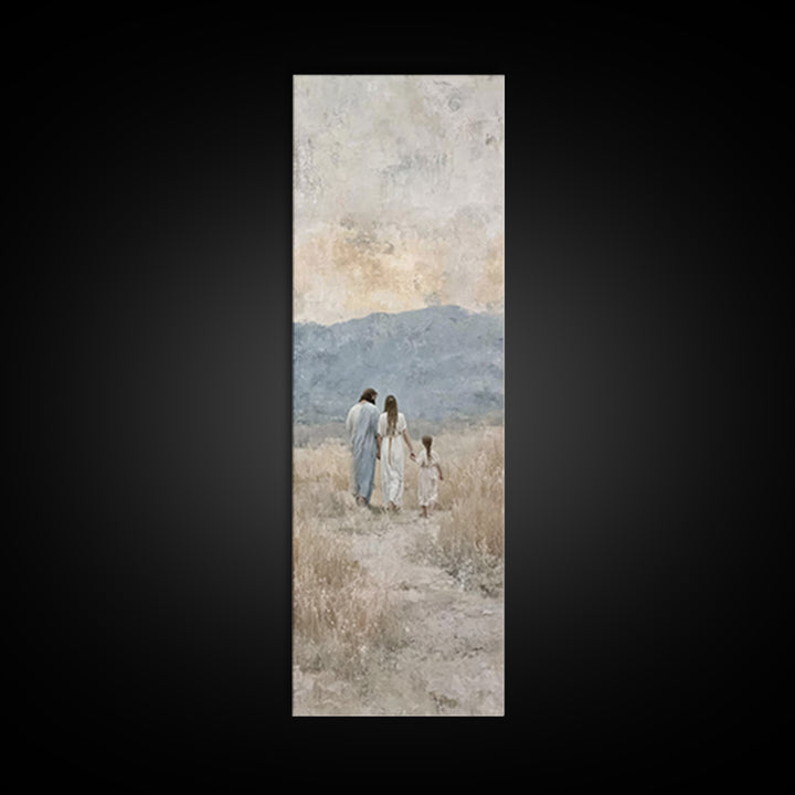 Fields Of Grace – Framed Canvas Print – Christian Art – Christian Painting – Christian Art Canvas – Skinny Art – Christian Christmas Art