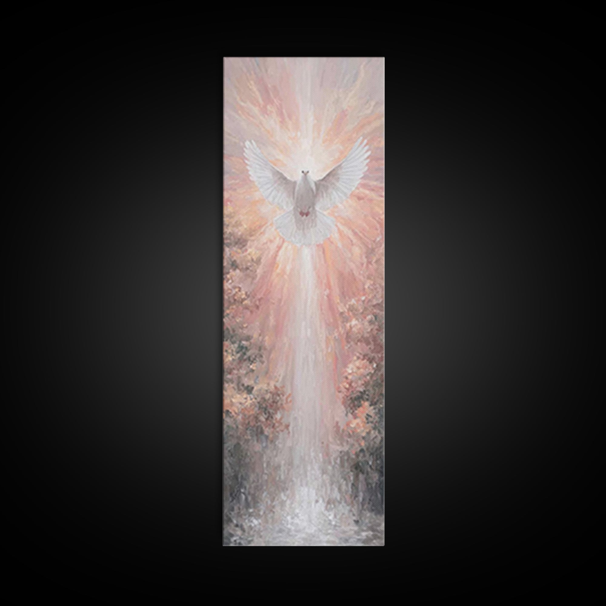 Spirit Of Dawn – Framed Canvas Print – Christian Art Print – Christian Wall Art – Tall Skinny Art Print – Christian Art Canvas – Christmas