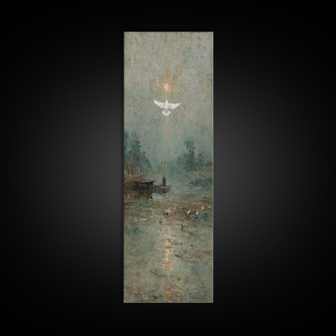 Glory Ascending – Framed Canvas Print – Christian Art Canvas – Christian Art – Christian Wall Art – Skinny Art – Christian Christmas Art