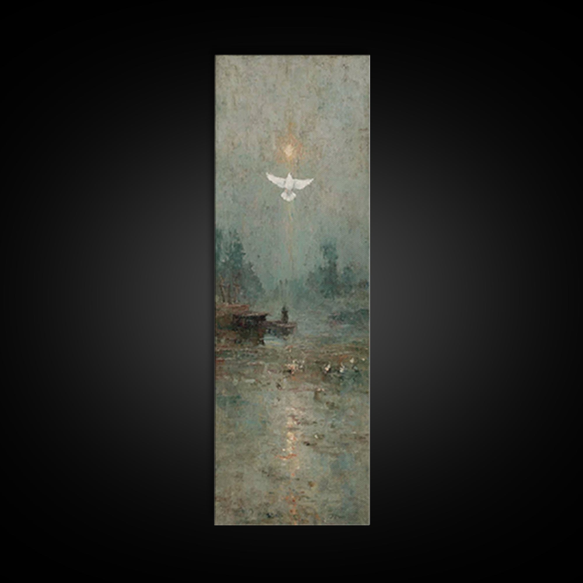 Glory Ascending – Framed Canvas Print – Christian Art Canvas – Christian Art – Christian Wall Art – Skinny Art – Christian Christmas Art
