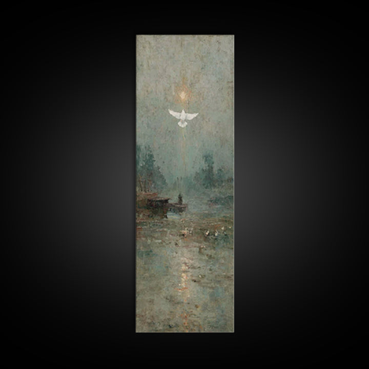 Glory Ascending – Framed Canvas Print – Christian Art Canvas – Christian Art – Christian Wall Art – Skinny Art – Christian Christmas Art