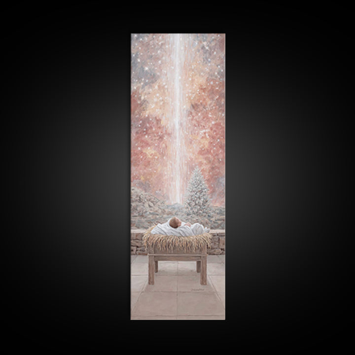Glory Advent Dawn – Framed Canvas Print – Christian Art Canvas – Christian Christmas Art – Jesus Painting – Tall Narrow Wall Art – Christia