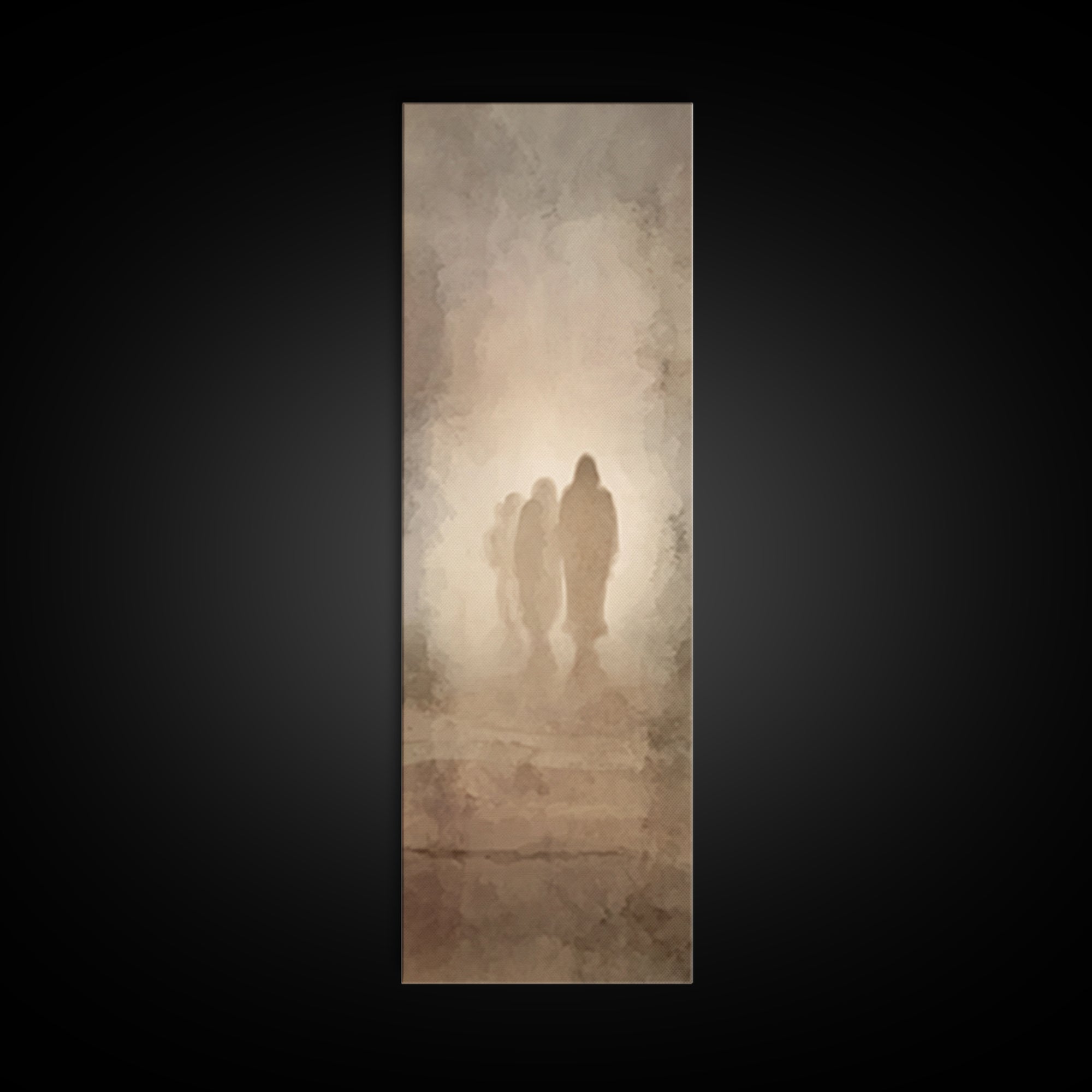 Eternal Hope Walk – Framed Canvas Print – Christian Art Canvas – Jesus Painting – Tall Narrow Wall Art – Christian Wall Art
