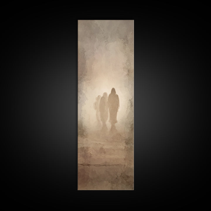 Eternal Hope Walk – Framed Canvas Print – Christian Art Canvas – Jesus Painting – Tall Narrow Wall Art – Christian Wall Art