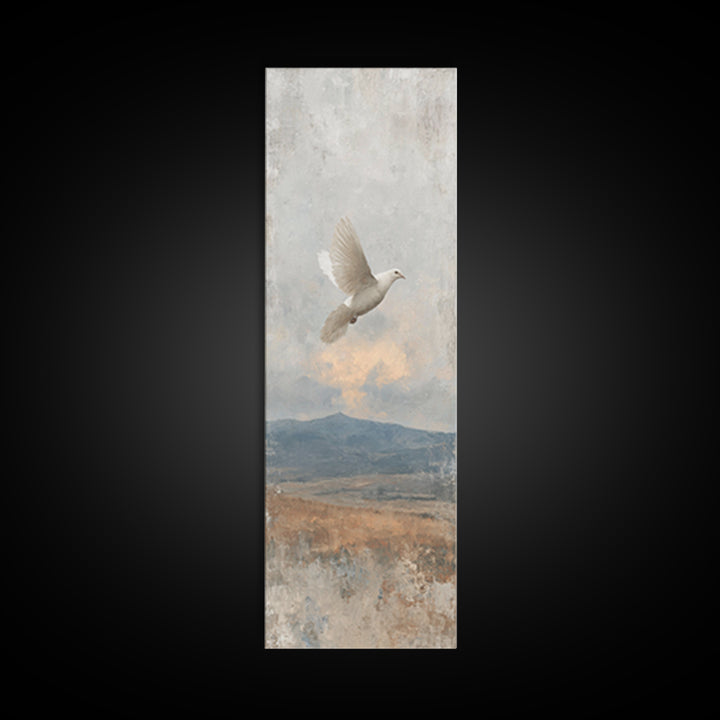 Horizon Flight Blessing – Framed Canvas Print – Narrow Art – Christian Art – Christian Art Canvas – Christian Wall Art – Christian Art Prin