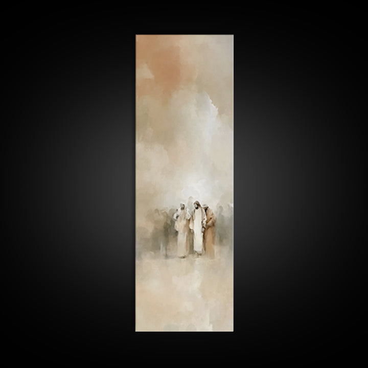 Desert Gathering | Framed Canvas Print | Skinny Art | Christian Painting | Christian Art Canvas | Christian Christmas Art