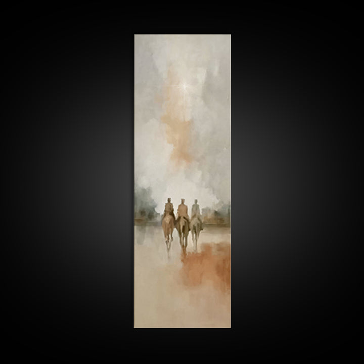 Starward Riders | Framed Canvas Print | Skinny Art | Christian Art Canvas | Christmas Art | Christian Wall Art