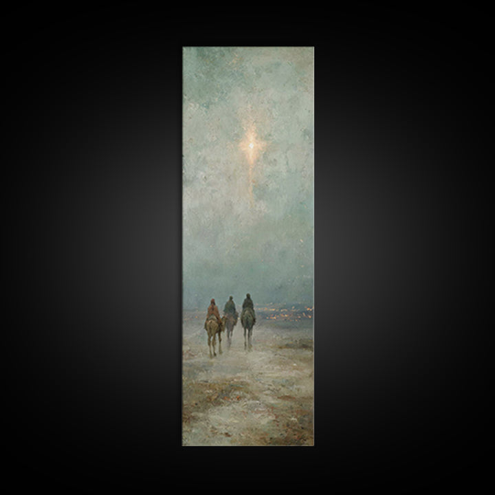 The Bethlehem Star – Framed Canvas Print – Skinny Art – Christian Art Canvas – Christmas Art – Christian Christmas Art – Christian Wall Art