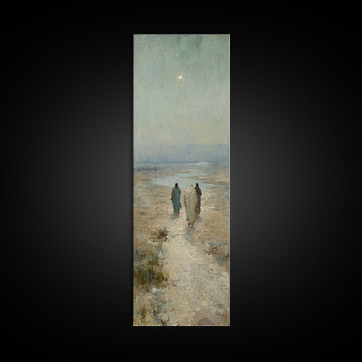 The Luminous Sky – Framed Canvas Print – Skinny Art – Christian Art Canvas – Christian Wall Art – Christian Christmas Art – Christmas Art –