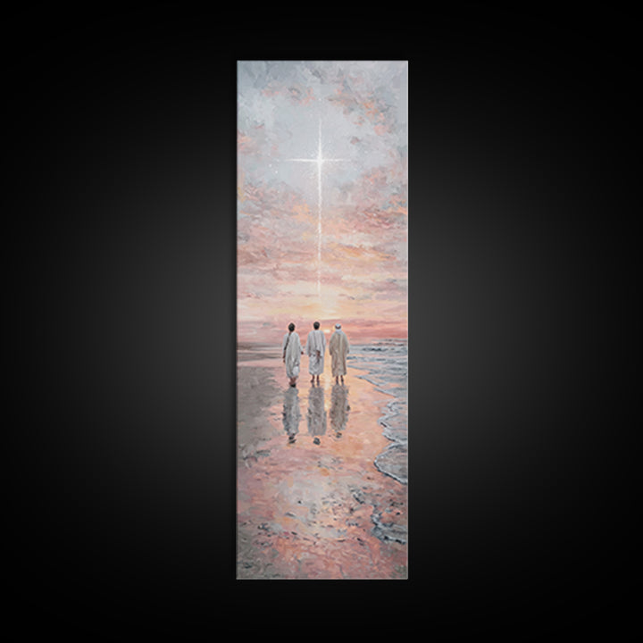 The Eastern Star – Framed Canvas Print – Tall Narrow Wall Art – Christian Art Canvas – Christian Art – Christmas Art – Christian Christmas
