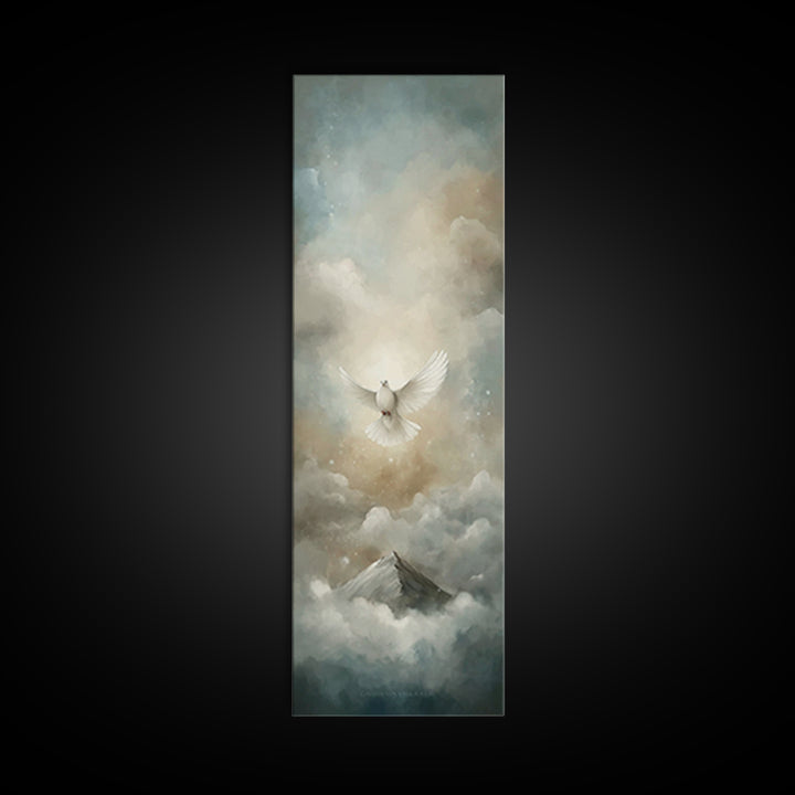 Heavenly Dawn Flight – Framed Canvas Print – Christian Art Canvas – Christian Painting – Skinny Art – Christian Wall Art – Christmas Art