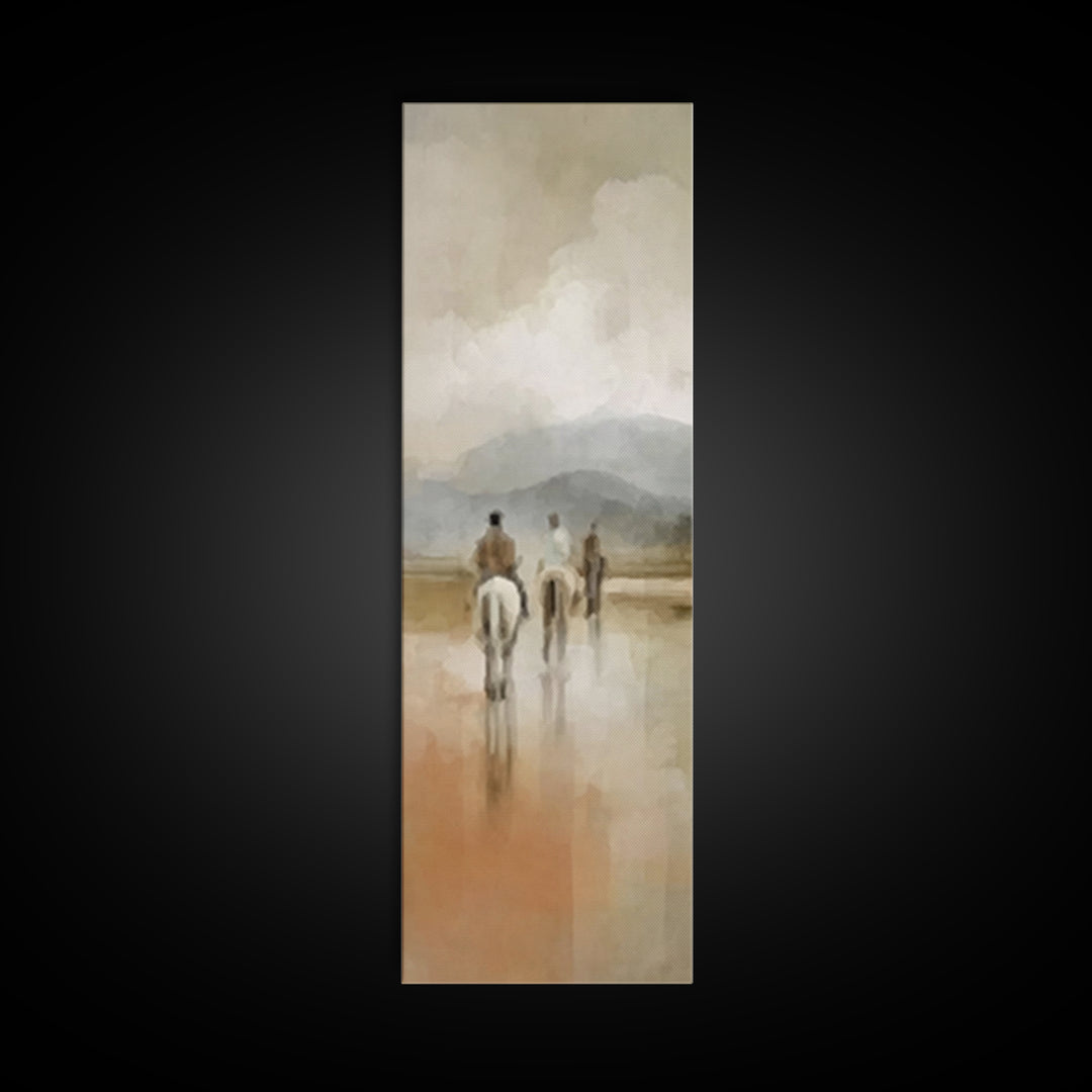 The Dawn of Wonder – Framed Canvas Print – Narrow Art – Christian Wall Art – Christian Art Canvas – Christian Christmas Art – Christmas Art