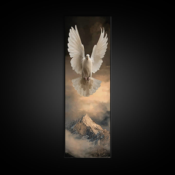 Light Of Ascent – Framed Canvas Print – Christian Wall Art – Christian Art Print – Narrow Art – Christian Painting – Subtle Christian Art