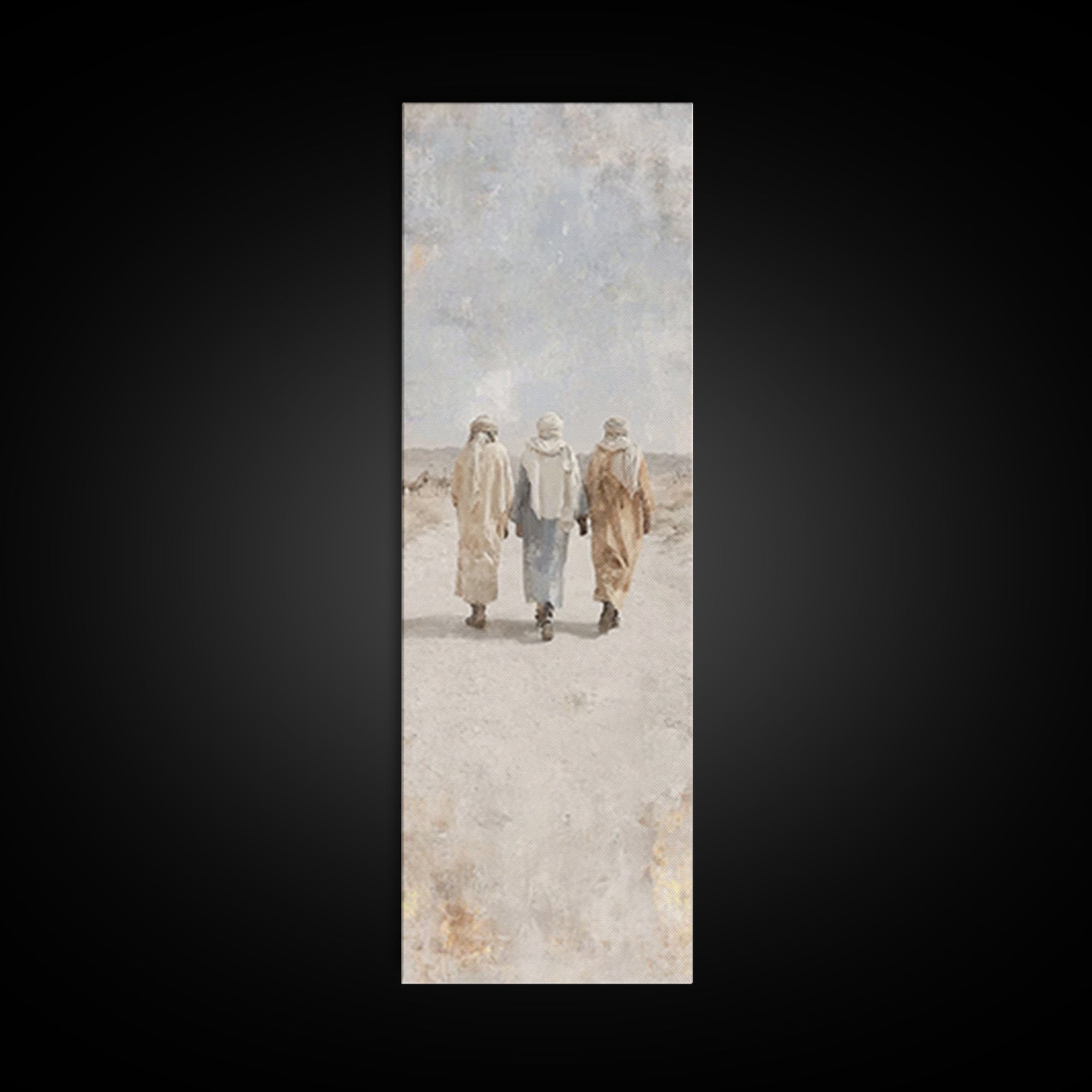 Pilgrims Of Grace – Framed Canvas Print – Christian Art Canvas – Skinny Art – Christian Christmas Art – Christian Wall Art