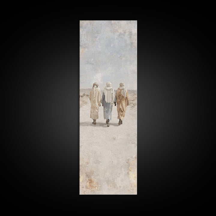 Pilgrims Of Grace – Framed Canvas Print – Christian Art Canvas – Skinny Art – Christian Christmas Art – Christian Wall Art
