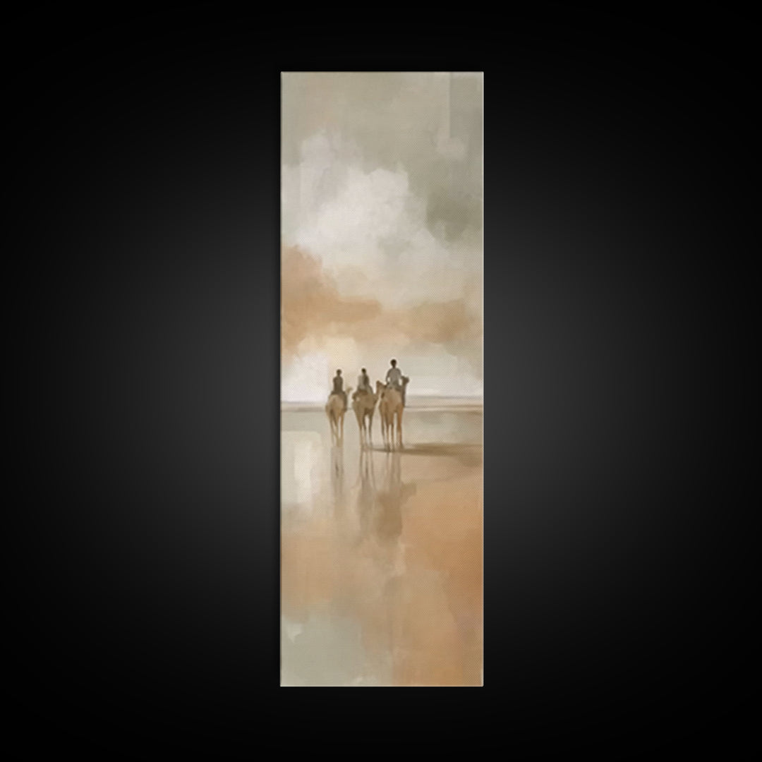 Holy Mist Journey – Framed Canvas Print – Christian Wall Art – Narrow Art – Christian Art Canvas – Christmas Art